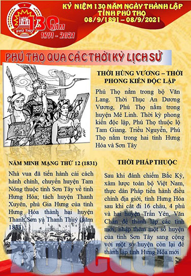 Tin anh: ky niem 130 nam Ngay thanh lap tinh Phu Tho (1891 - 2021)