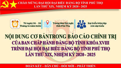 Nhung noi dung co ban trong Bao cao chinh tri cua BCH Dang bo tinh khoa XVIII trinh Dai hoi dai bieu Dang bo tinh lan thu XIX, nhiem ky 2020 - 2025