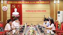 Hoi nghi tong ket cac chuong trinh hop tac giao duc giua Truong Dai hoc Hung Vuong voi Truong Dai hoc Su pham Nam Ninh (Trung Quoc), nam hoc 2021-2022