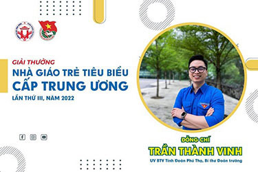 Bi thu Doan Thanh nien – Nguoi truyen lua khat vong tuoi tre vinh du nhan Giai thuong 