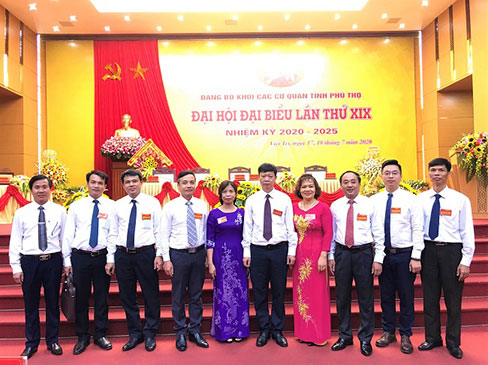 Doan dai bieu Truong Dai hoc Hung Vuong du Dai hoi Dang bo Khoi Cac co quan tinh lan thu XIX, nhiem ky 2020 - 2025