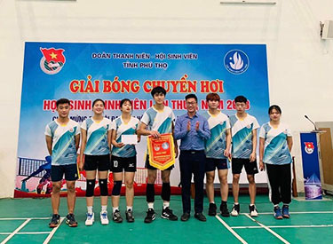 Sinh vien HVU dat giai Nhi Giai Bong chuyen hoi sinh vien lan thu I nam 2023